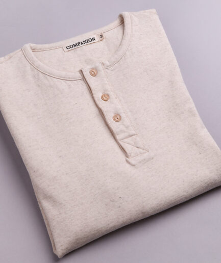 Double Face Henley Shirt