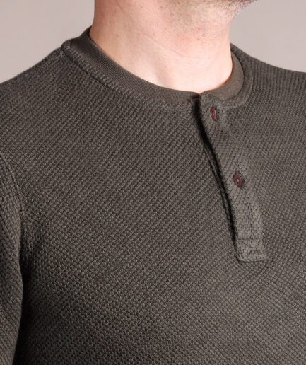 Henley Waffle Japan - Olive
