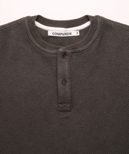 Henley Waffle Japan - Olive