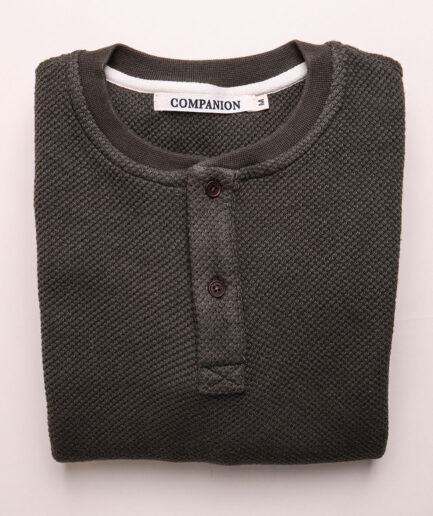 Henley Waffle Japan - Olive