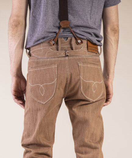 S346 Jan 04KN-B Slubby brown W28-29