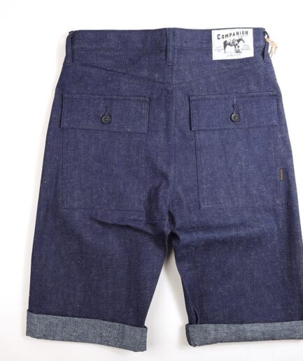 S239 Japanese Neppy Denim Fatigue Shorts. W30