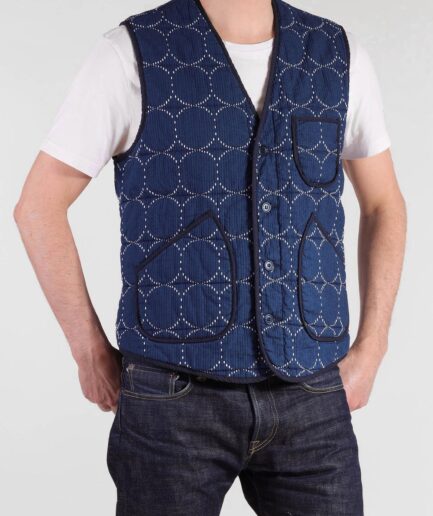 S258 Padded Sashiko Vest. Japan. Size M