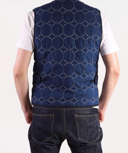 S258 Padded Sashiko Vest. Japan. Size M