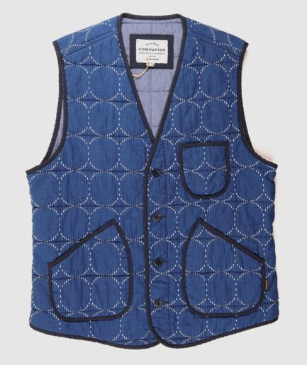 S258 Padded Sashiko Vest. Japan. Size M