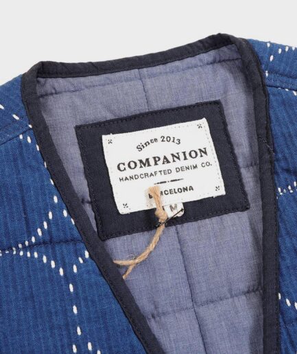 S258 Padded Sashiko Vest. Japan. Size M