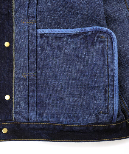 S301 Natural Indigo Overdyed Selvedge Denim Jacket. Size XS/XXS