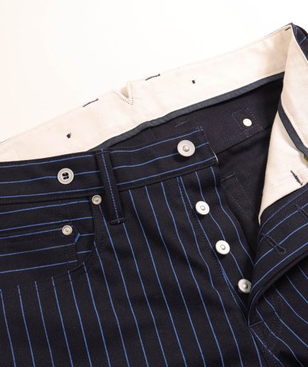 S334, Railroad Stripes Navy Japan. W31