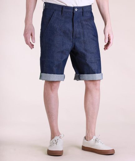 S321, Fatigue Lime Selvedge Shorts, Cone Denim. W31