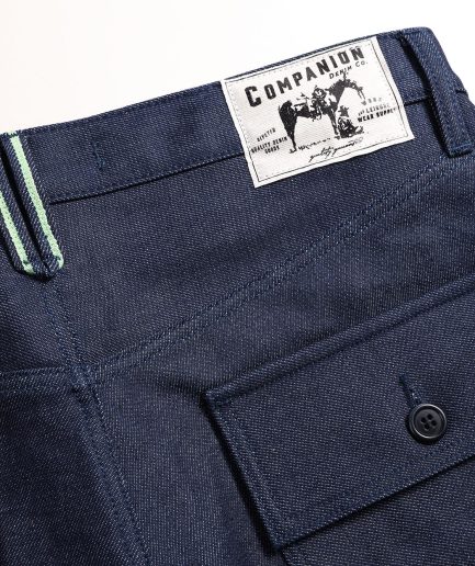 S321, Fatigue Lime Selvedge Shorts, Cone Denim. W31