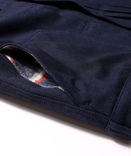 S362 Indigo Canvas and Blanket LIned Jacket. Size M