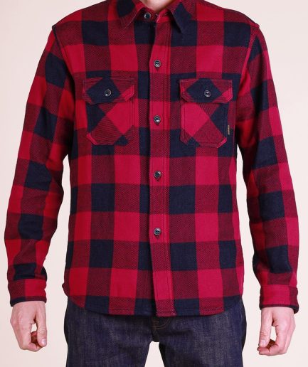 Zermatt Indigo Flannel Japan. Red