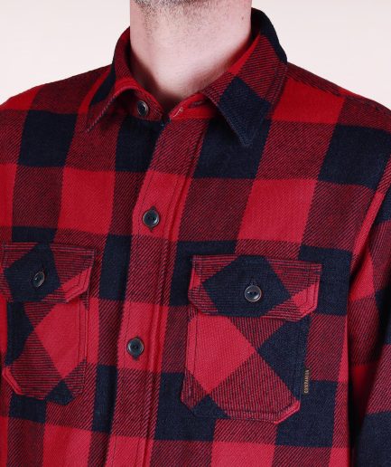 Zermatt Indigo Flannel Japan. Red