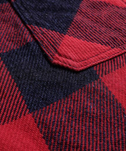 Zermatt Indigo Flannel Japan. Red